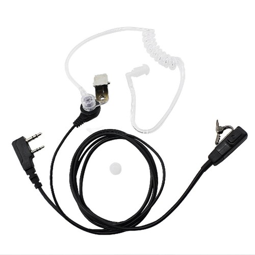 Гарнитура с мягким наушником для рации PTT MIC для KENWOOD BAOFENG  - фото 35202