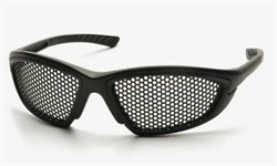 Очки сетка черные аналог Pyramex Trifecta SB76WMD Anti-fog - фото 44492